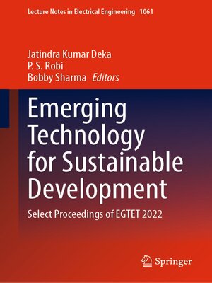 cover image of Emerging Technology for Sustainable Development